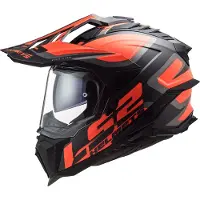 LS2 MX701 Explorer Alter Mat Zwart Fluo Oranje 06 Adventure Helm Maat 3XL