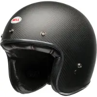 Bell Custom 500 Carbon Solid Mat Zwart Jethelm Maat M