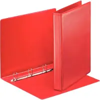 Esselte Presentatieringband Essentials panorama A4 4-rings D-mechaniek 25mm rood - 4 stuks