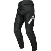 IXS RS-500 1.0 Zwart Wit Leren/Textiele Motorbroek Maat 98