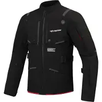 Ixon M-Skeid Zwart Bright Rood Textiele Motorjas Maat 3XL