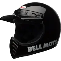 Bell Moto-3 Classic Solid Gloss Zwart Integraalhelm Maat S