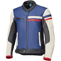 Held Midway motorjas, leer, blauw/rood/wit, maat 54