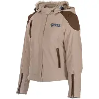 GMS Luna Dames Lichtbruine Softshell Motorjas Maat 3XL