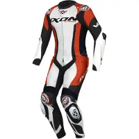 Ixon Vortex 3 Wit Zwart Rood 1-Delig Motorpak Maat XL
