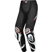 Ixon Vortex 3 PT Zwart Wit Leren Motorbroek Maat L