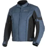 GMS Lagos Blauw Zwart Waterdichte Textiele Motorjas Maat 3XL