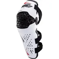 Leatt Dual Axis Pro Witte Knie- en Scheenbeschermers Maat S-M