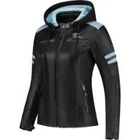 Rusty Stitches Joyce Hooded V2 Dames Motorfiets Leren Jas