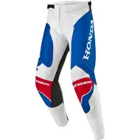 Alpinestars Honda Racer Iconic Broek Wit Helderblauw Helderrood Maat 28
