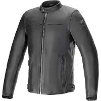 Alpinestars Blacktrack Motorfiets lederen jas