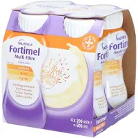 Nestle Fortimel Multi Fiber 1.5kcal Vanille Voedingssupplement Ondervoeding Flessen | 4 x 200 ml