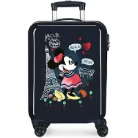 Disney Joumma Bagsvoor meisjes. 315172C Kajuit koffer Minnie Around the World Parijs navy -38x55x20cm (OSFA), Blauw, Casual, Synthetisch, ABS/polyc