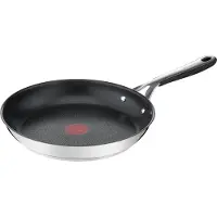 Tefal E 31404 Jamie Oliver Kitchen Essentials koekenpan 24 cm (roestvrij staal, coating: andere coating, 24 cm)