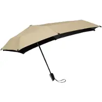 Senz Mini Automatic Foldable Storm Umbrella champagne brown