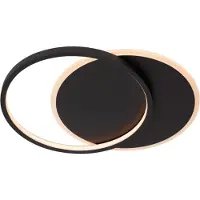 Lucide Plafondlamp Axelle - Zwart - 24w