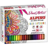 Alpino Case 36 Markers Dual Artist Alpine Veelkleurig Kinderen