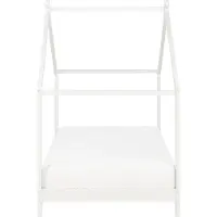 Beliani ORLU - Kinderbed - Wit - 90 x 200 cm - Dennenhout