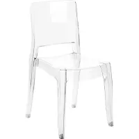 Beliani WESTBRIDGE - Eetkamerstoel set - Transparant - Polycarbonaat