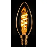 Expo ETH Kaars spiraal filament LED 4w E14 230v 2200k dimbaar helder