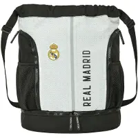 Safta Real Madrid 24/25 21.93l 27x33x10 Cm Backpack Wit,Zwart Kinderen