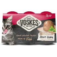 Voskes Jelly Cups tonijn met sint-jakobsschelp kattensnack (6x25 g) 12 verpakkingen ( 72 x 25 g)