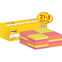 3M Post-it notes neon assorti 76 x 76 mm (24 stuks)