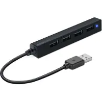 Speedlink SNAPPY SLIM USB Hub, 4-poorts, USB 2.0, passief, zwart