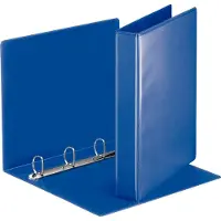 Esselte personaliseerbare ringmap, rug van 5,1 cm, 4 D-ringen van 30 mm, blauw - 3 stuks