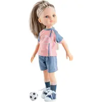 Paola Reina Pop Amigas Profesiones Mónica met voetbal 32 cm