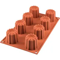 Silikomart Classic Siliconen vorm Bordelais D:5.5 cm Terracotta