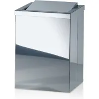 DECOR WALTHER Prullenbak Contract 5 L Met klapdeksel RVS Gepolijst