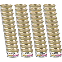 Gourmet Gold Luxe Mix 85 g - Kattenvoer - 48 x Vis&Mix&Vis