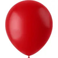 Folat Ballonnen Ruby Red Mat 33cm - 50 stuks (mat ruby rood)