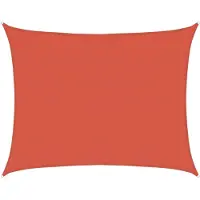 vidaXL Zonnezeil 160 g/m² 6x7 m HDPE terracottakleurig