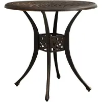 vidaXL Tuintafel 78x78x72 cm gietaluminium bronskleurig