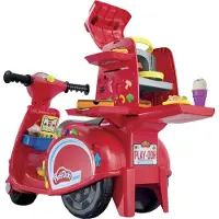 Play-Doh Pizza Bezorgscooter - Speelset - Loopscooter - Speelkeuken - Inclusief 10 potjes en 16 accessoires
