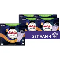 Robijn - Wasmiddeldoekjes - Black Velvet - 64 wasstrips - Voordeelverpakking