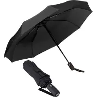TRVLMORE Automatische Stormparaplu - tot 100km p/u - Ø 107 cm - Zwart