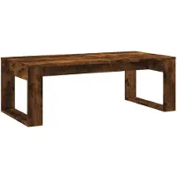 vidaXL Salontafel 102x50x35 cm bewerkt hout gerookt eikenkleurig