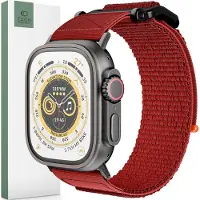 TechProtection Tech Protection Scout Apple Watch 49 / 46 / 45 / 42 Mm Bandje Rood