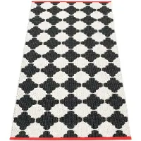 Pappelina Marre Rug 70x150 Cm /Vanilla/coral - Vloerkleden met motieven Pvc Black - MAX715