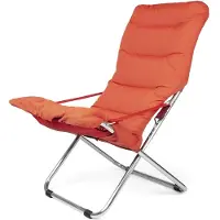 Fiam Fiesta Soft zonnestoel Stof oranje-aluminiumframe