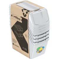 Keden Sortibox Set Van 4 Afvalbakken Voor Recycling 80l