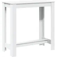 vidaXL Bartafel 102x50x103,5 cm bewerkt hout wit