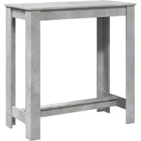 vidaXL Bartafel, betonkleur, 102x50x103,5 cm, houtvezelplaat