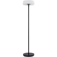 LINDBY LED vloerlamp Samine, zwart, metaal, dimbaar, zwart, metaal, Modern