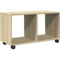 vidaXL Rolkast 72x33x42,5 cm bewerkt hout sonoma eikenkleurig