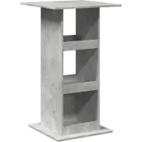 vidaXL Barkruk met opbergvakken, betonkleur, 60x60x102 cm, houtvezel