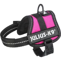 Julius-K9 Powerharnas, fuchsia, maat: 3XS/Baby 1